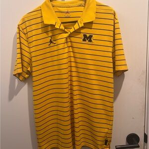 Michigan Maize and Black Jordan Coaches Polo